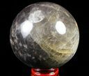 Polished, Black Moonstone Sphere - Madagascar #78935-1